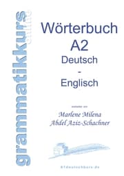 Cover von Wörterbuch Deutsch - Englisch Niveau A2