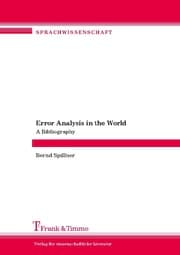 Cover von Error Analysis in the World. A Bibliography