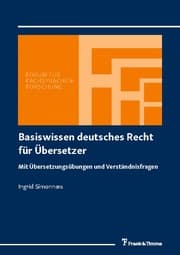Cover von Basiswissen deutsches Recht für Übersetzer
