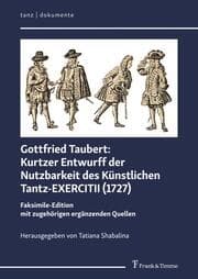 Cover von Kurtzer Entwurff der Nutzbarkeit des Künstlichen Tantz-EXERCITII (1727)