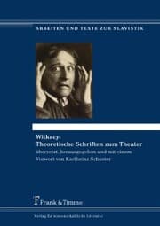 Cover von Witkacy: Theoretische Schriften zum Theater