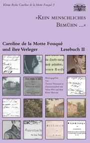 Cover von 'Kein menschliches Bemühn...' - Caroline de la Motte Fouqué und ihre Verleger