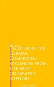 Cover von Tales from the German, Comprising specimens from the most celebrated authors