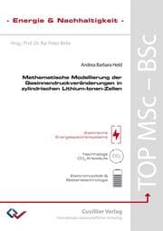 Cover von Mathematische Modellierung der Gasinnendruckveränderungen in zylindrischen Lithium-Ionen-Zellen