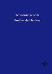 Cover von Goethe als Denker