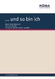 Cover von ...und so bin ich