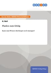 Cover von Planlos zum Erfolg
