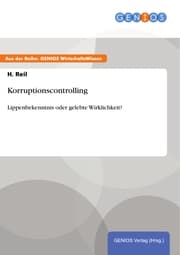 Cover von Korruptionscontrolling