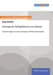Cover von Strategische Erfolgsfaktoren im Einkauf