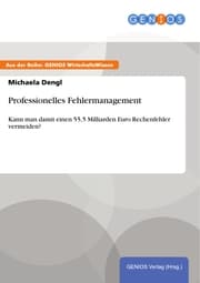 Cover von Professionelles Fehlermanagement
