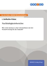 Cover von Nachhaltigkeitsberichte