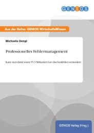 Cover von Professionelles Fehlermanagement