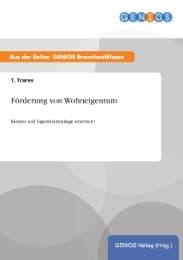Cover von Förderung von Wohneigentum