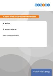 Cover von Riester-Rente