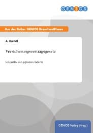 Cover von Versicherungsvertragsgesetz