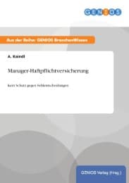 Cover von Manager-Haftpflichtversicherung