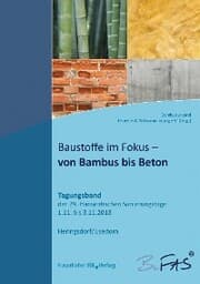 Cover von Baustoffe im Fokus - von Bambus bis Beton.