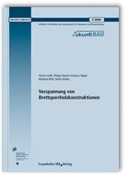 Cover von Vorspannung von Brettsperrholzkonstruktionen