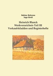 Cover von Heinrich Blunck Werkverzeichnis