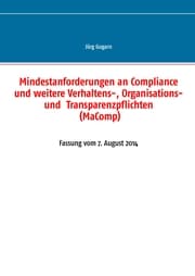Cover von Mindestanforderungen an Compliance und weitere Verhaltens-, Organisations- und Transparenzpflichten (MaComp)