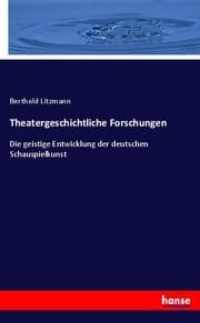 Cover von Theatergeschichtliche Forschungen