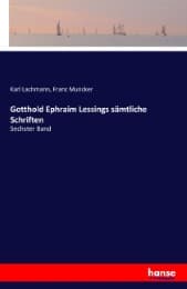 Cover von Gotthold Ephraim Lessings sämtliche Schriften