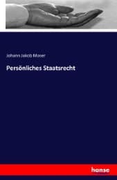 Cover von Persönliches Staatsrecht