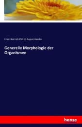 Cover von Generelle Morphologie der Organismen
