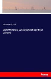 Cover von Walt Whitman, Lyrik des Chat noir Paul Verlaine