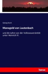 Cover von Manegold von Lautenbach