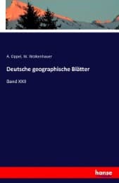 Cover von Deutsche geographische Blätter