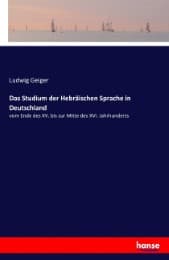 Cover von Das Studium der Hebräischen Sprache in Deutschland