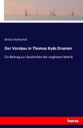 Cover von Der Versbau in Thomas Kyds Dramen