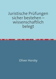 Cover von Juristische Prüfungen sicher bestehen - wissenschaftlich belegt