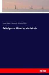 Cover von Beiträge zur Literatur der Musik