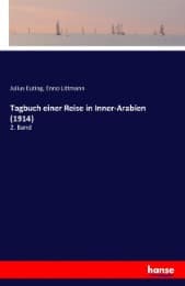 Cover von Tagbuch einer Reise in Inner-Arabien (1914)