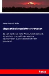 Cover von Biographien hingerichteter Personen