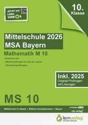 Cover von Original-Prüfungen Mittlerer Schulabschluss Mittelschule Bayern 2026 M10 Mathematik