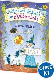 Cover von Malen und Rätseln im Zauberwald - Wörter-Rätsel