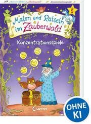 Cover von Malen und Rätseln im Zauberwald - Konzentrationsspiele