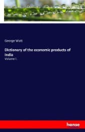 Cover von Dictionary of the economic products of India