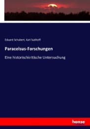 Cover von Paracelsus-Forschungen