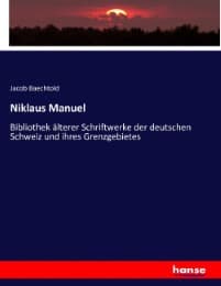 Cover von Niklaus Manuel