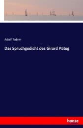 Cover von Das Spruchgedicht des Girard Pateg