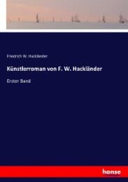 Cover von Künstlerroman von F. W. Hackländer