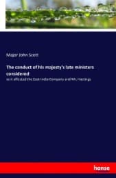 Cover von The conduct of his majesty's late ministers considered
