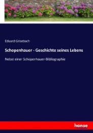 Cover von Schopenhauer - Geschichte seines Lebens