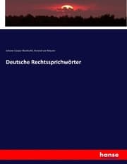 Cover von Deutsche Rechtssprichwörter