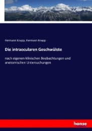 Cover von Die intraocularen Geschwülste