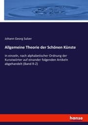 Cover von Allgemeine Theorie der Schönen Künste